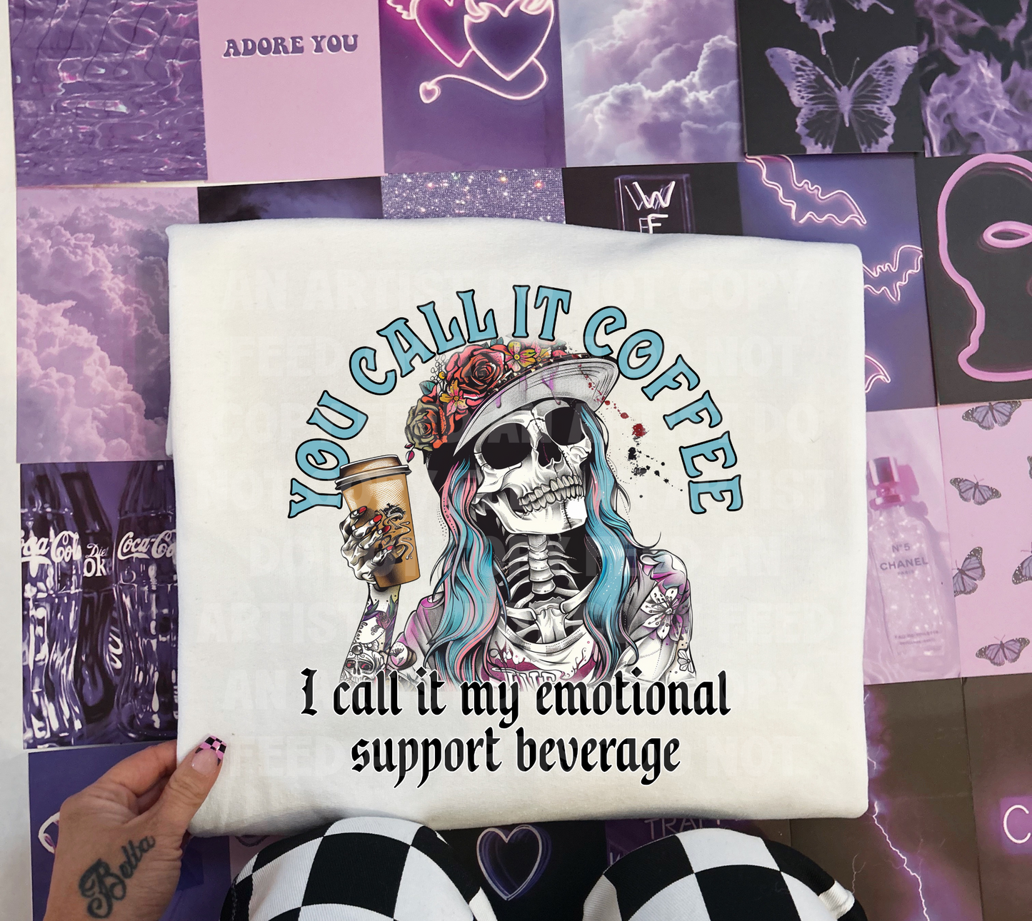 MY LIFE IS ICED COFFEE AND CHAOS