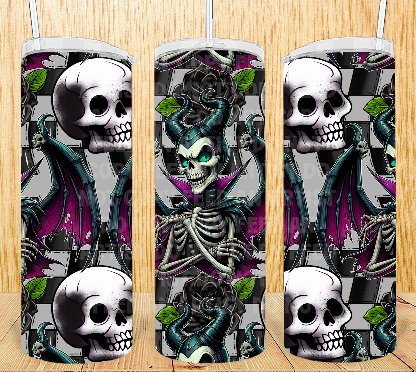 20 OZ MALEFICENT SKELLIE SEAMLESS: SKELLIE PRINCESS