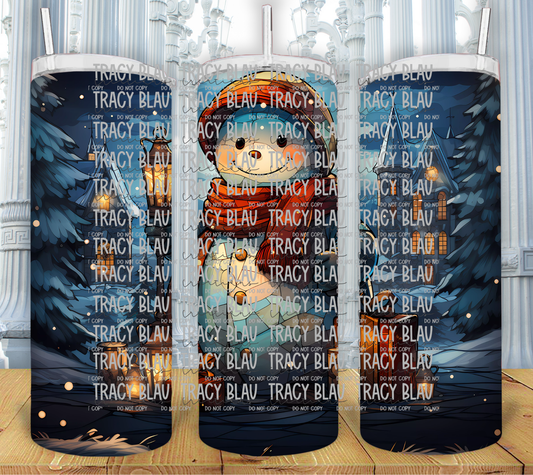 STAINED GLASS: SNOWMAN 19