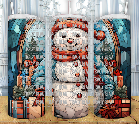 STAINED GLASS: SNOWMAN 21