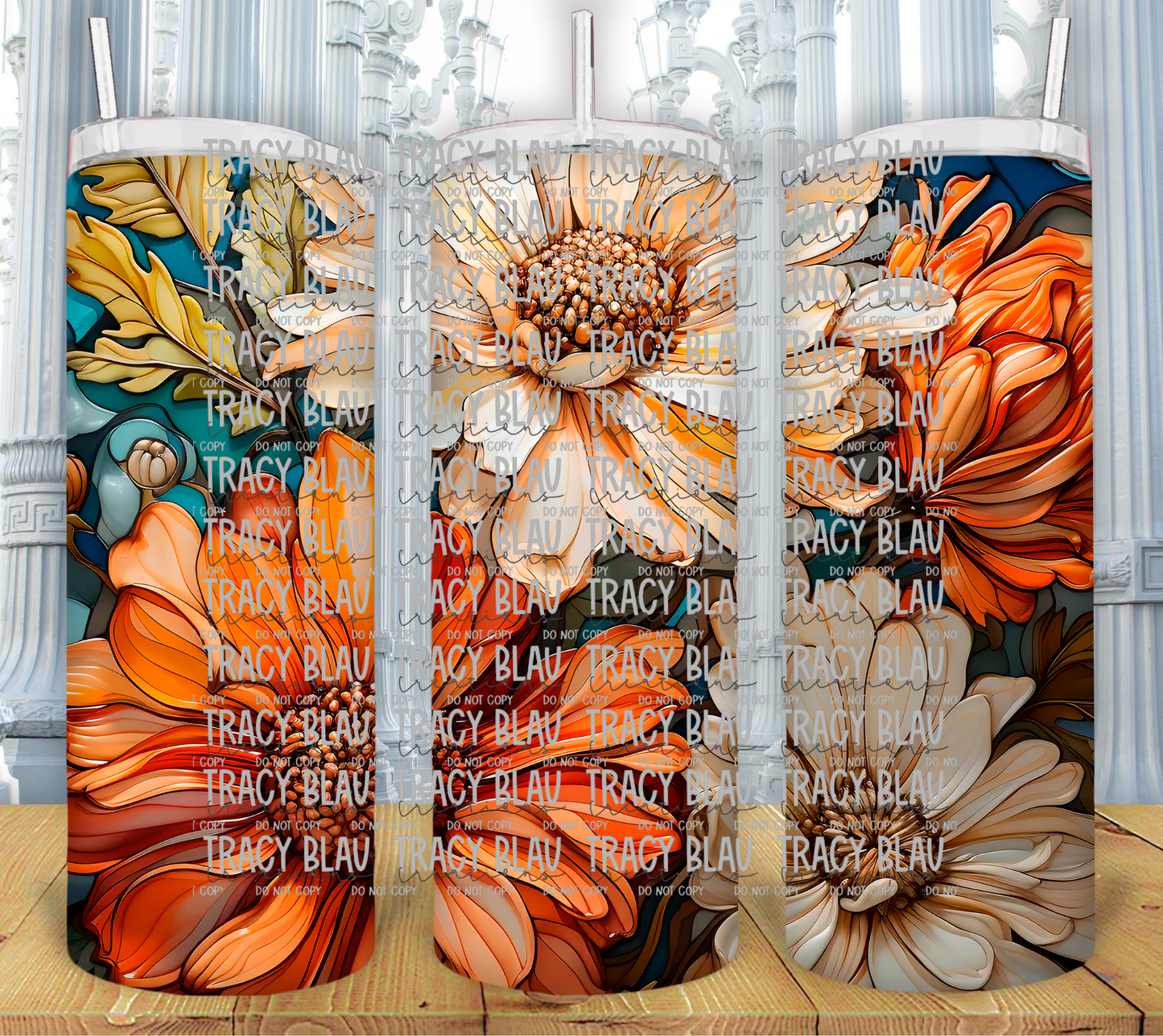 STAINED GLASS: FLOWER STAINED