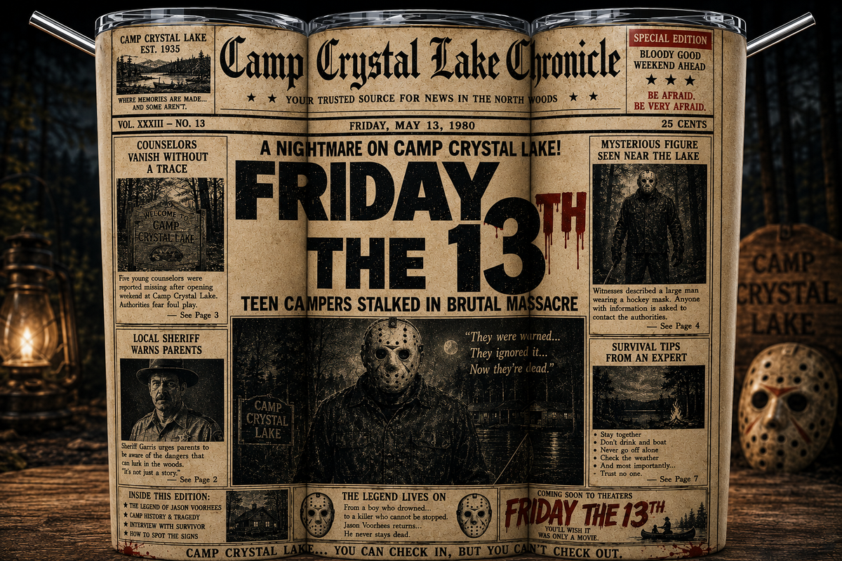 FRIDAY THE 13TH NEWSPAPER