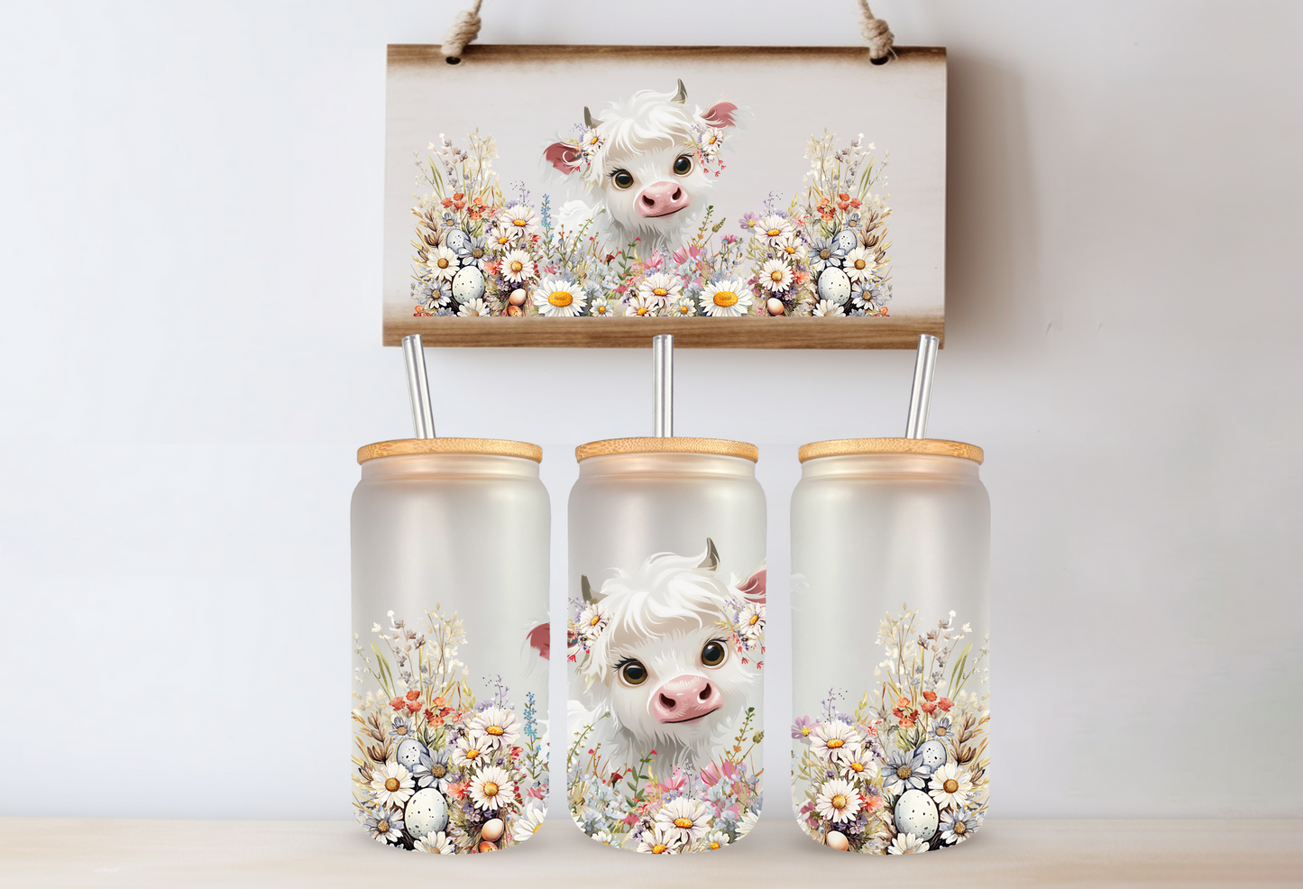 EASTER SPRING HIGHLAND COW 2