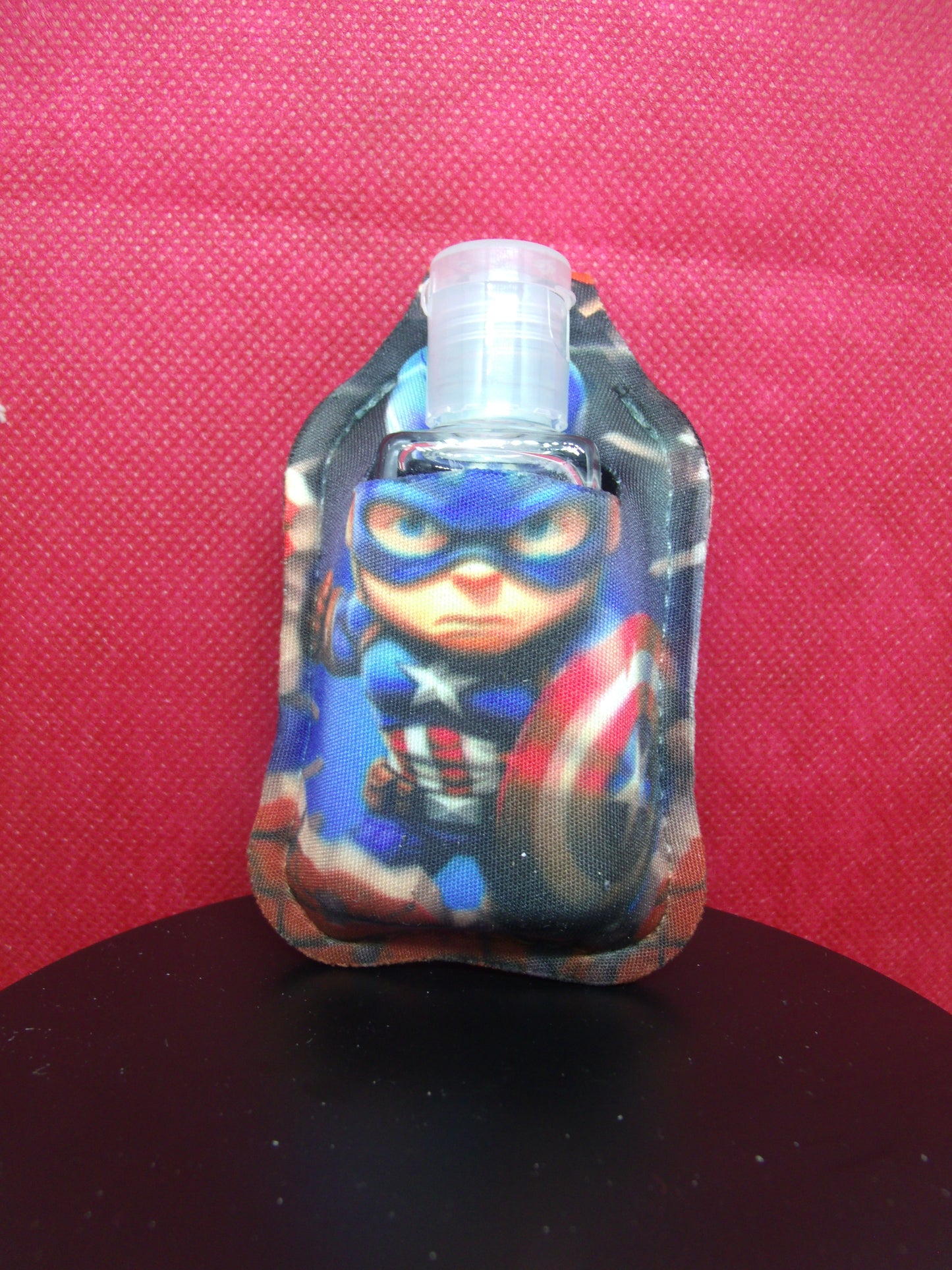 HAND SANITIZER CAPT AMERICA KEYCHAIN