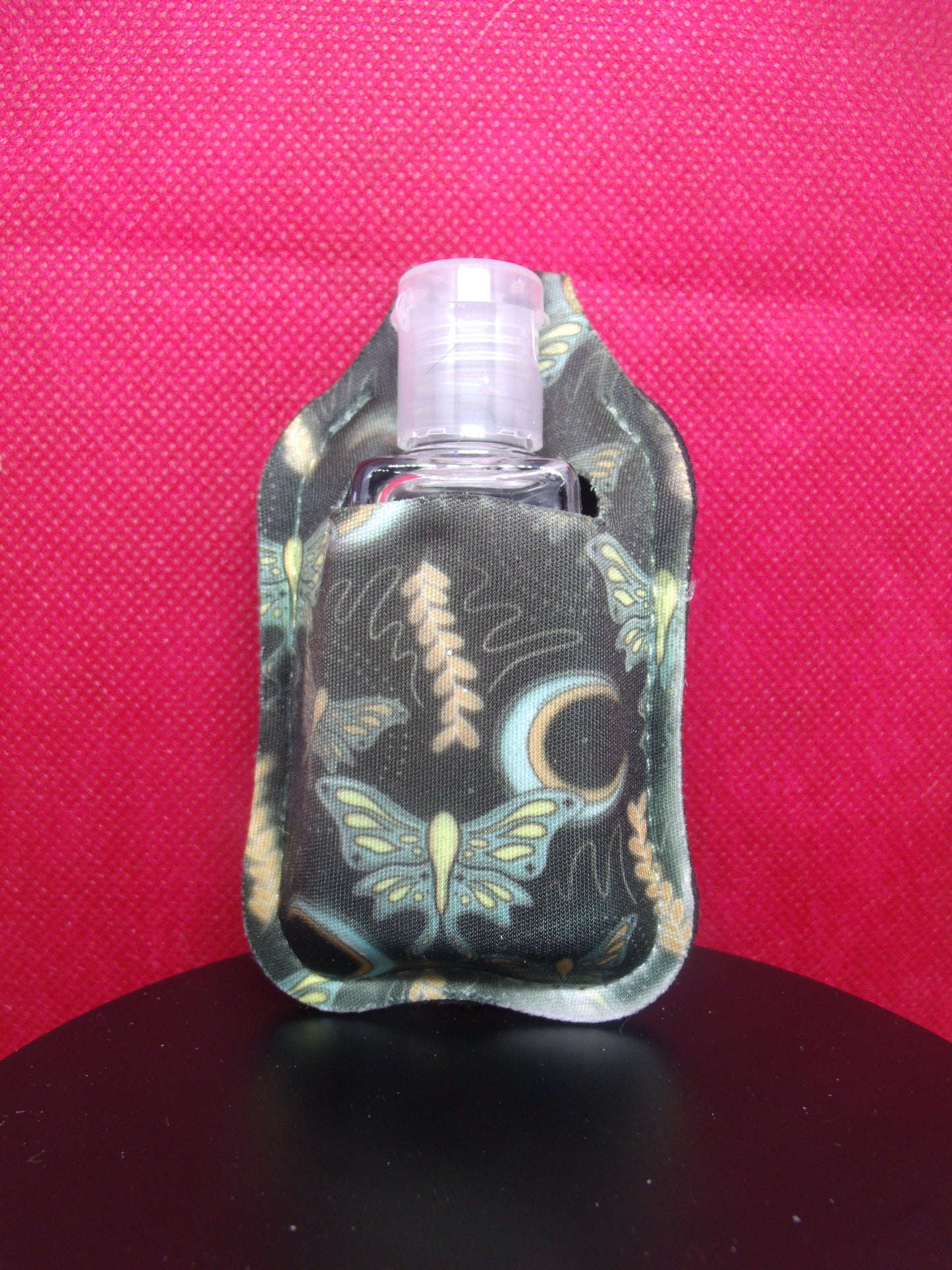 HAND SANITIZER BUTTERFLY AND MOON KEYCHAIN