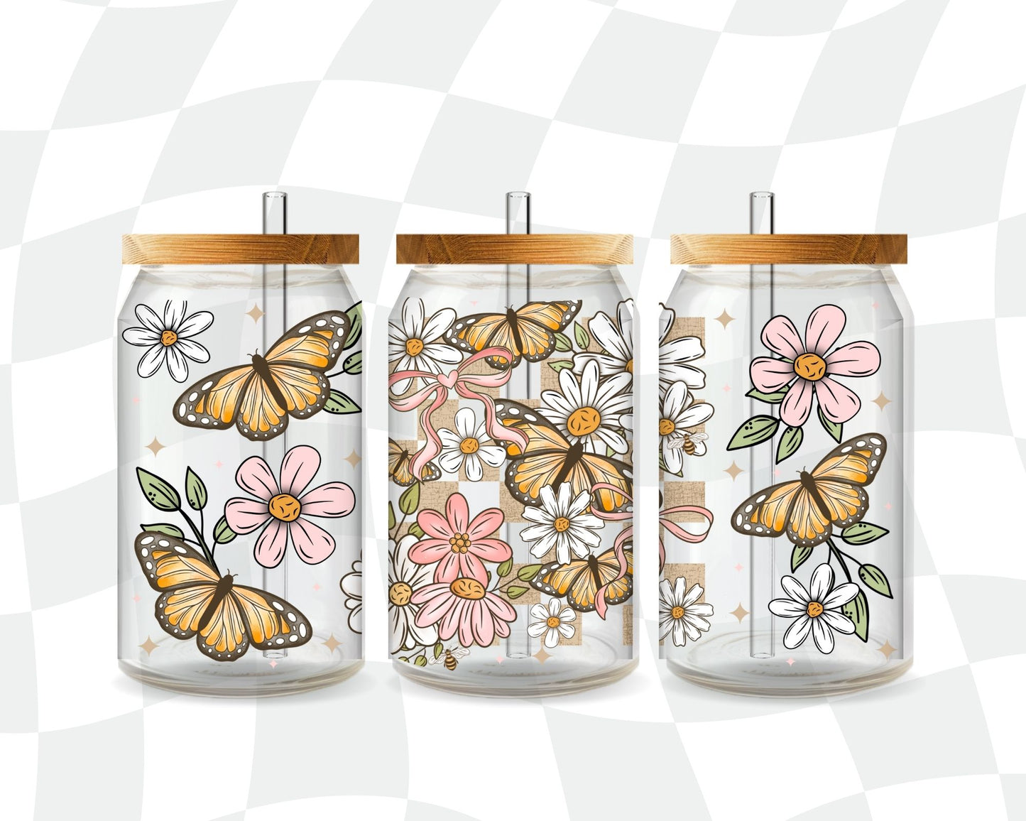 BUTTERFLIES AND DAISYS LIBBY