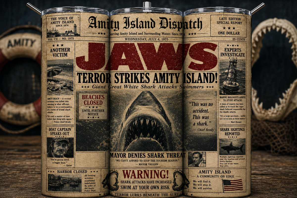 JAWS RETRO NEWSPAPER