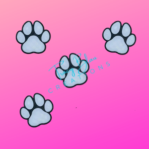 3D STRAW TOPPER: PAW PRINT