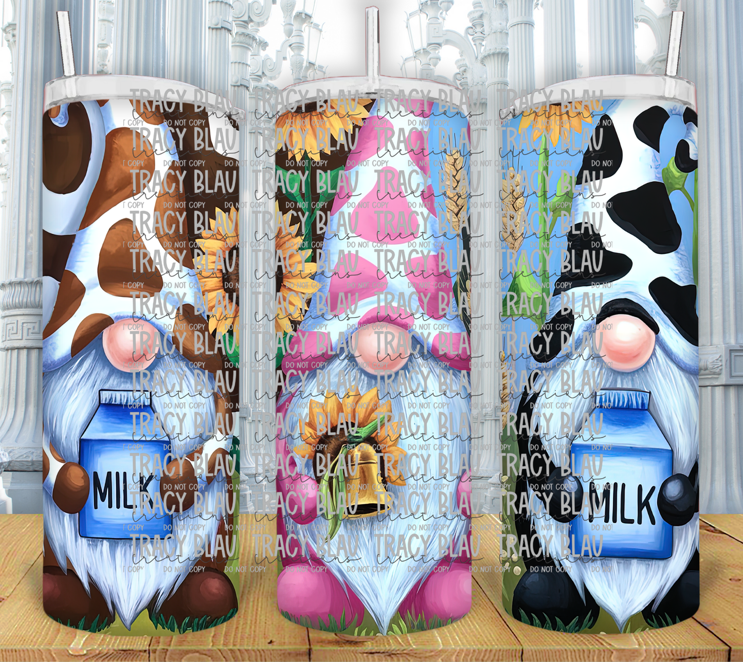 RUSTIC WESTERN HEIFER GNOME 3196