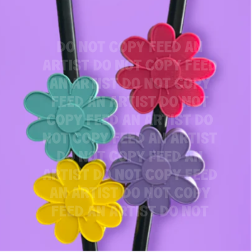 3D STRAW TOPPER: SPRING FLOWER