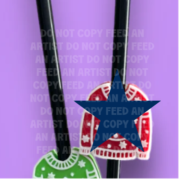 3D STRAW TOPPER: UGLY SWEATER