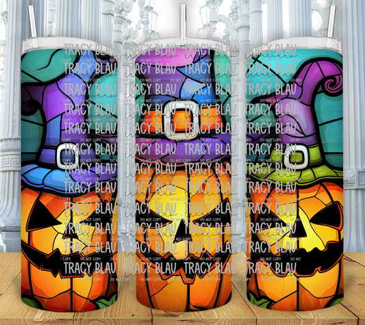 STAINED GLASS: PUMPKINS