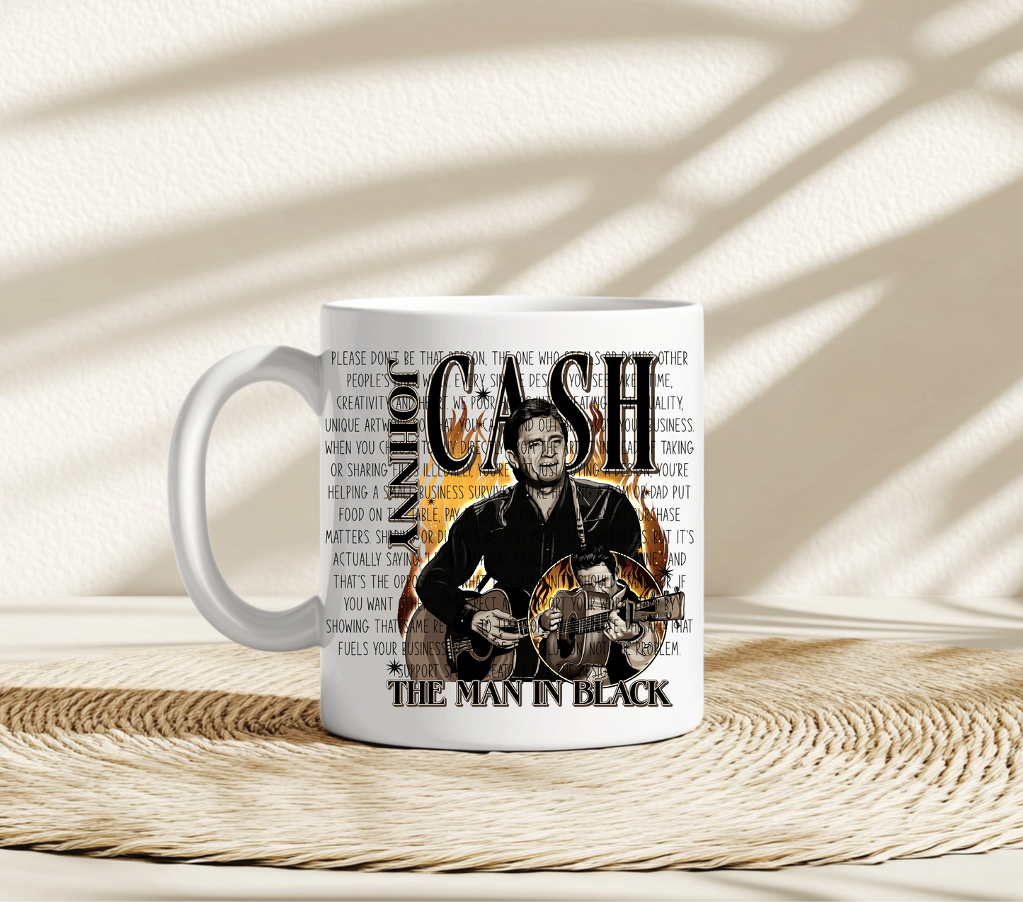JOHNNY CASH FLAMES