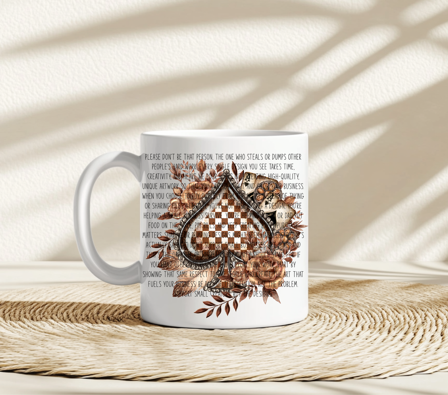 CHECKER SPADES BROWN