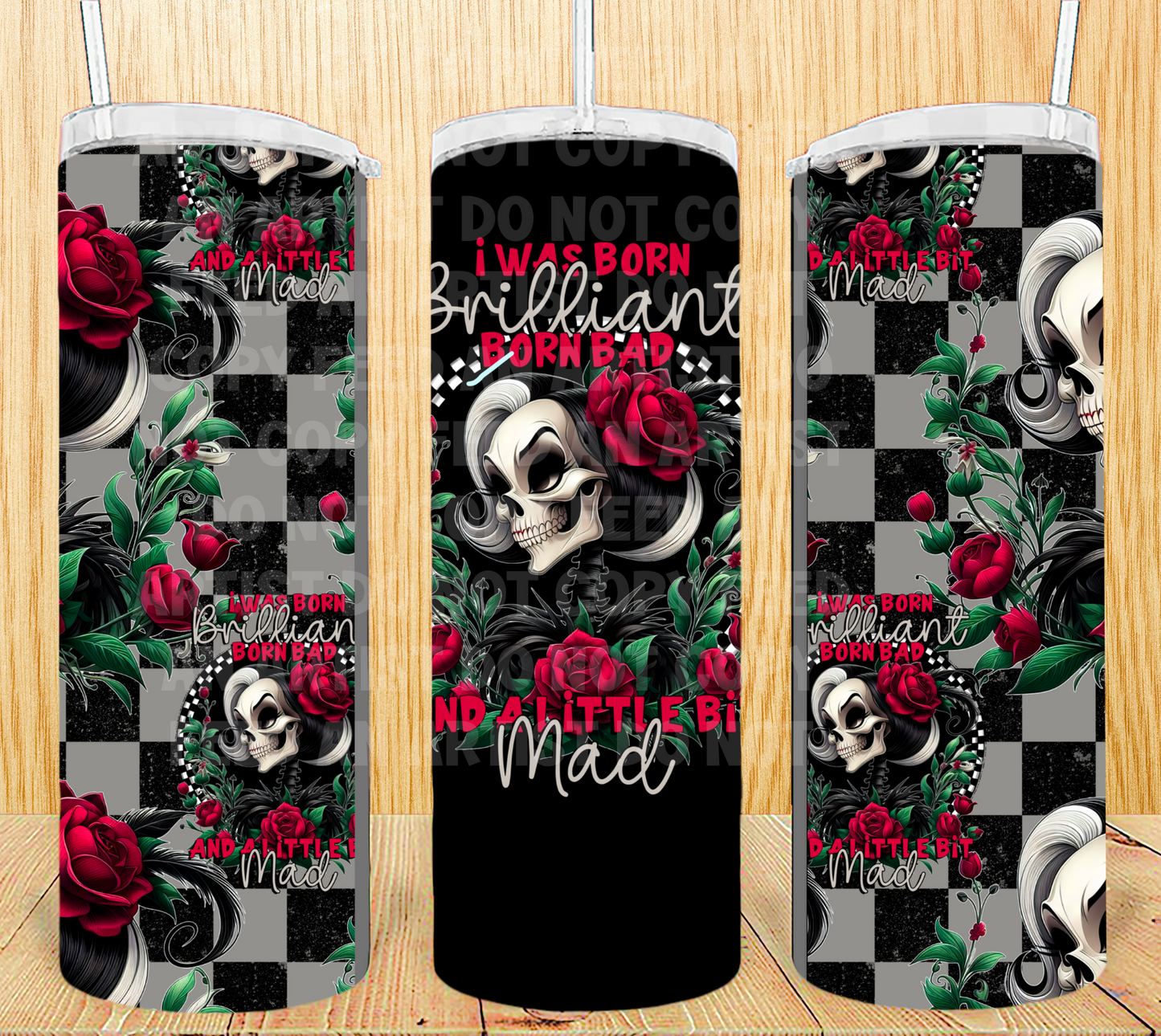 20 OZ CRUELA DE VIL SKELLIE: SKELLIE PRINCESS