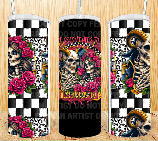 20 OZ BEAUTY BEAST SKELLIE: SKELLIE PRINCESS