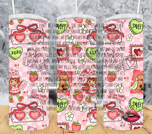 VALENTINE STRAWBERRY TUMBLER