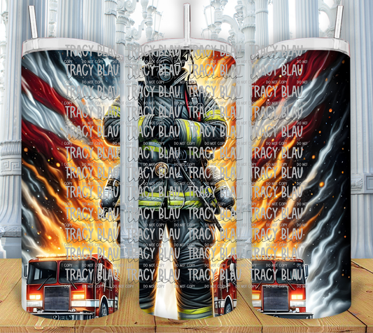 FIREFIGHTER AMERICAN FLAG 1