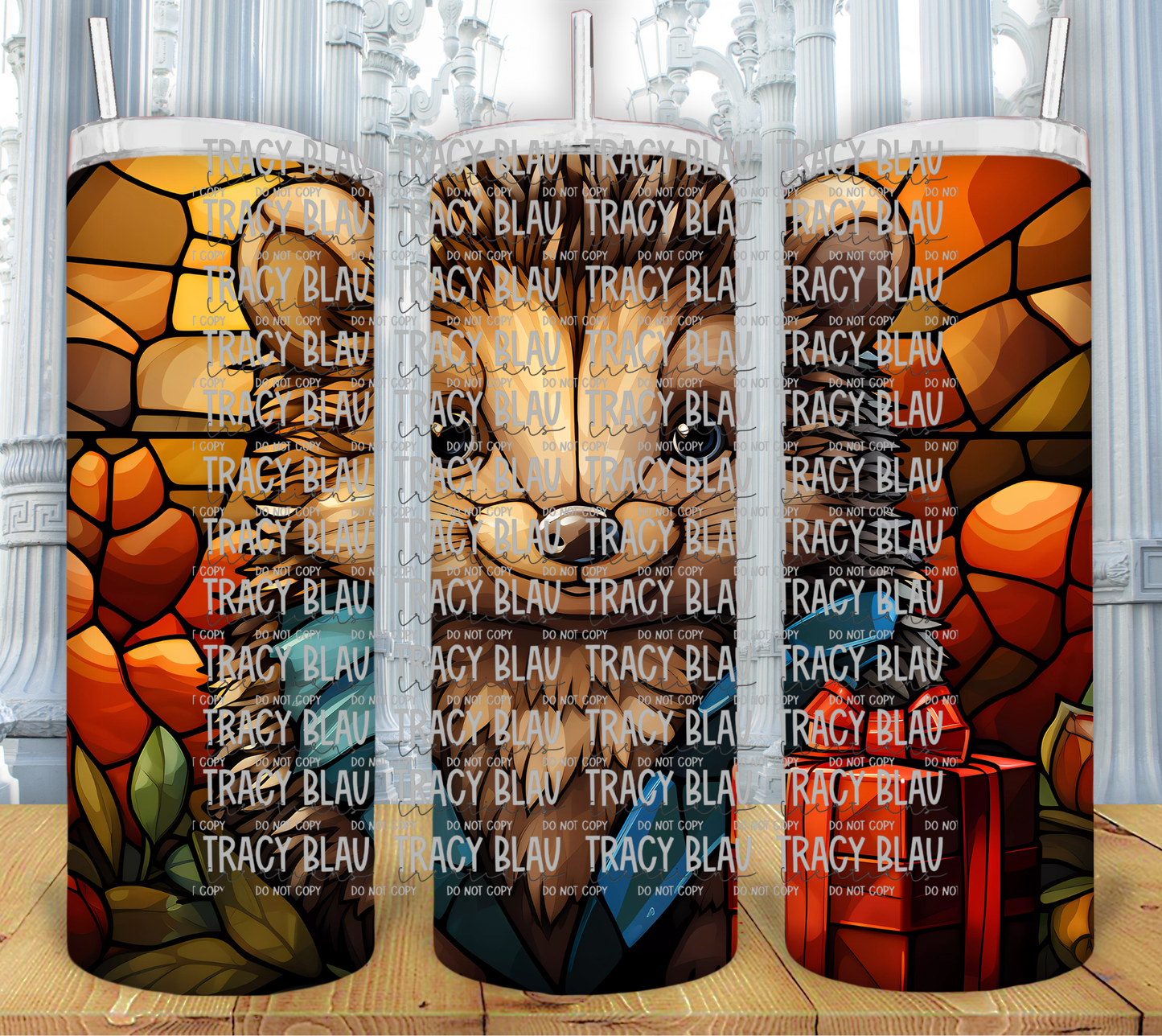 STAINED GLASS: PORCUPINE