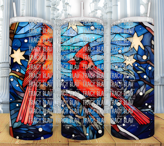 STAINED GLASS: CARDINALS