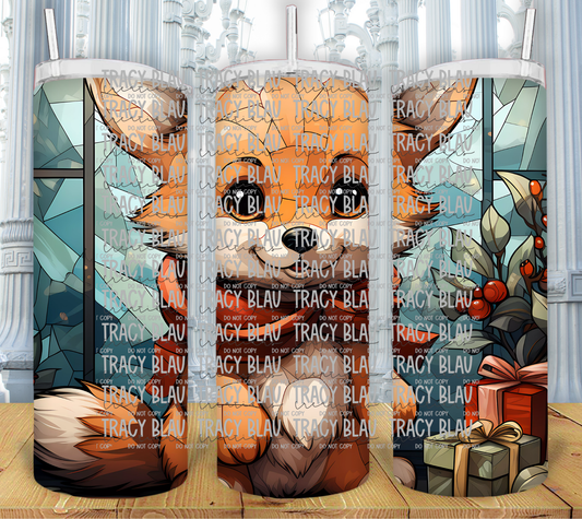 STAINED GLASS FOX 24