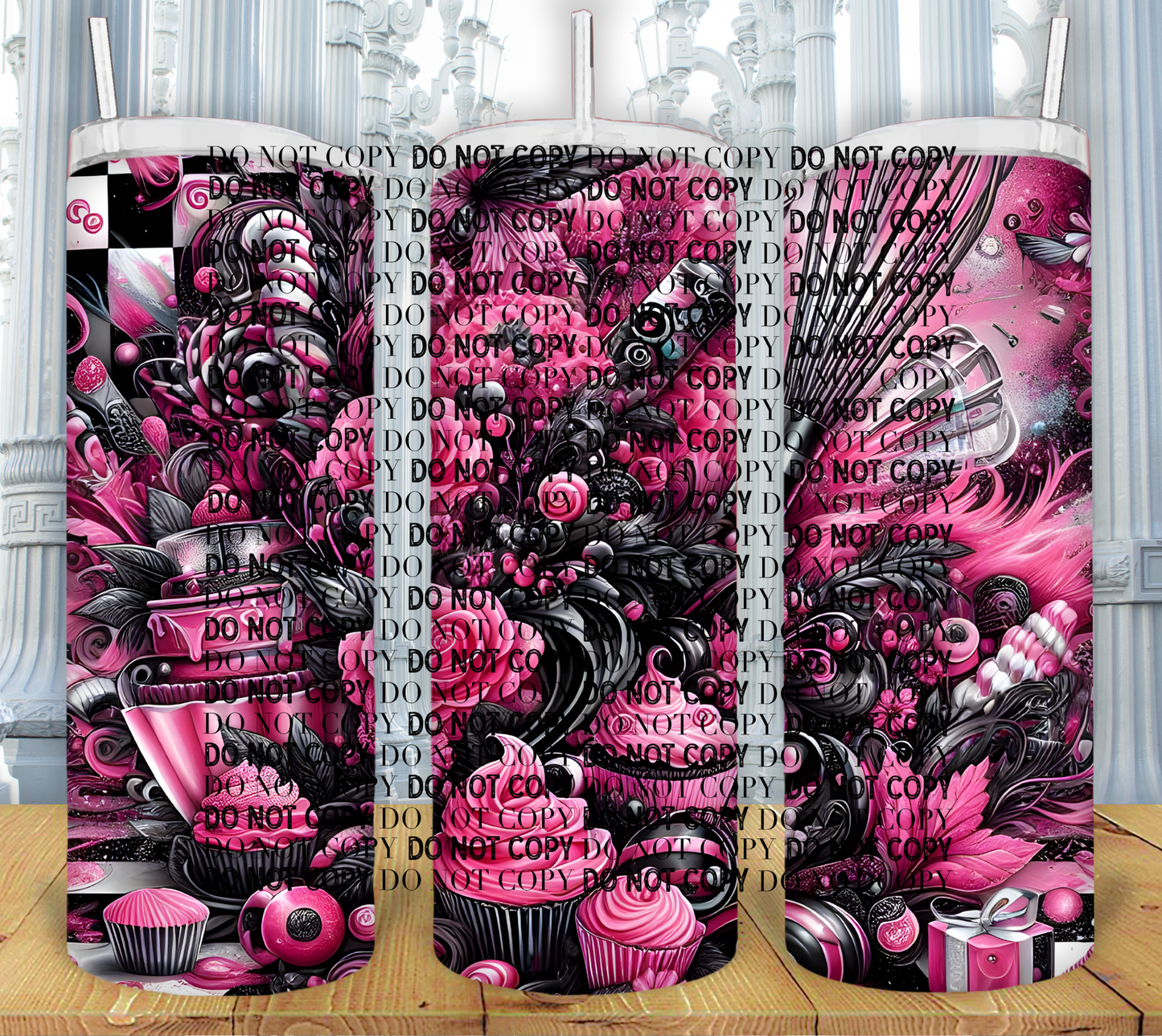 GOTHIC PINK CUPCAKES