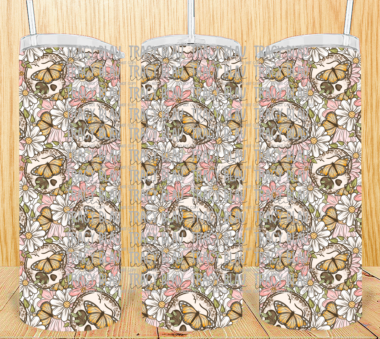 LEOPARD SKULL TUMBLER