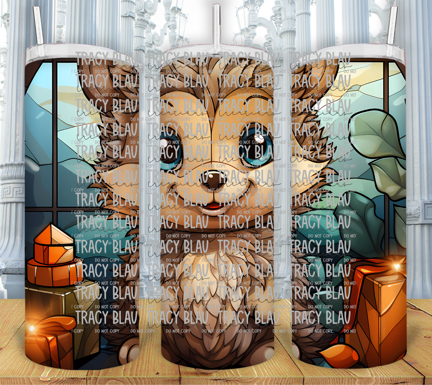 STAINED GLASS: PORCUPINE 30