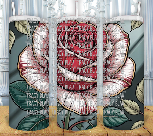 STAINED GLASS: ROSE