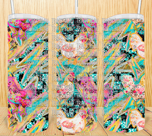 MIX MEDIA CHICKEN TUMBLER