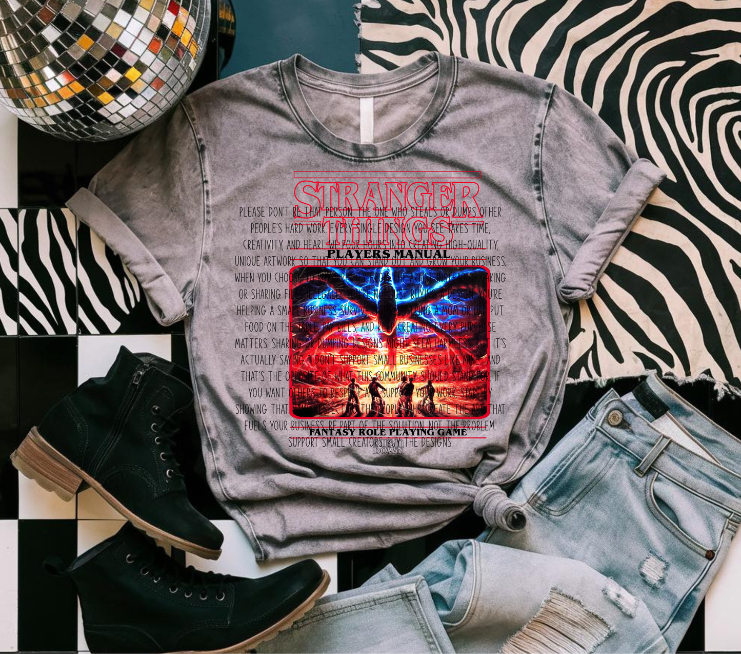 STRANGER THINGS BLACK