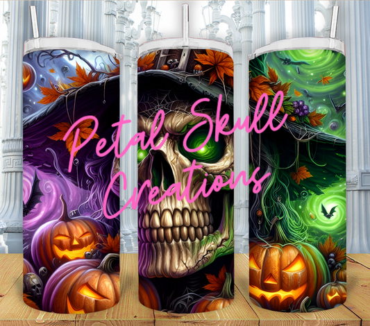 CREEPY WITCH SKULL 4105