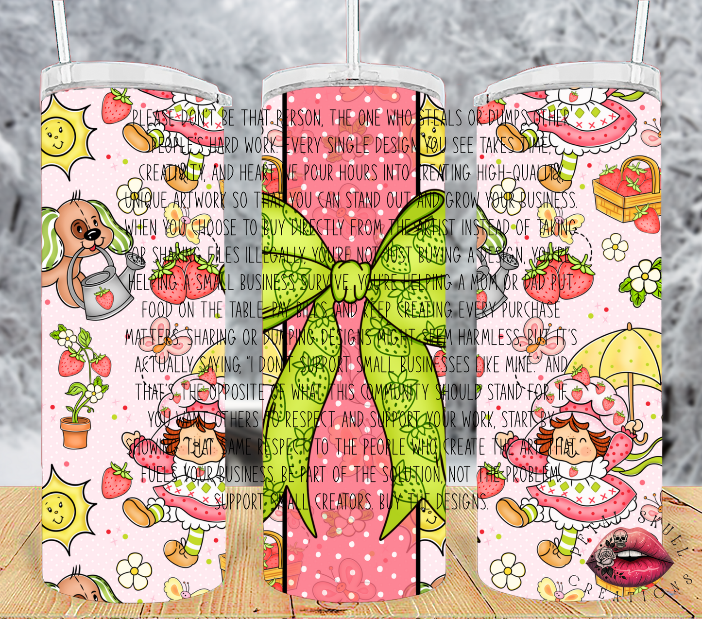 SPRING STRAWBERRY TUMBLER