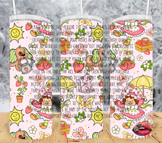 SPRING TIME STRAWBERRY TUMBLER