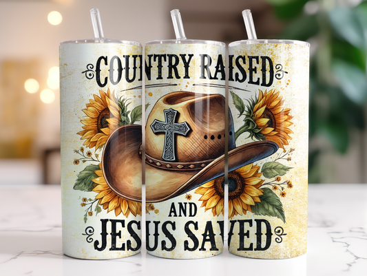 COUNTRY RAISED AND JESUS SAVED