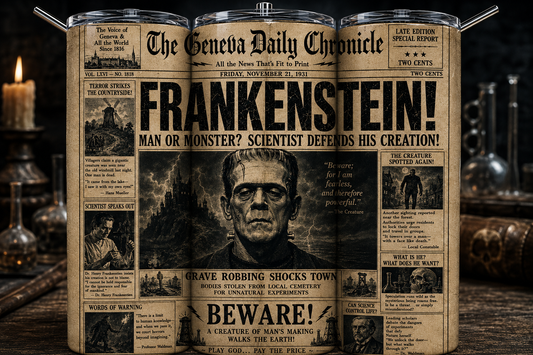 FRANKENSTEIN NEWSPAPER