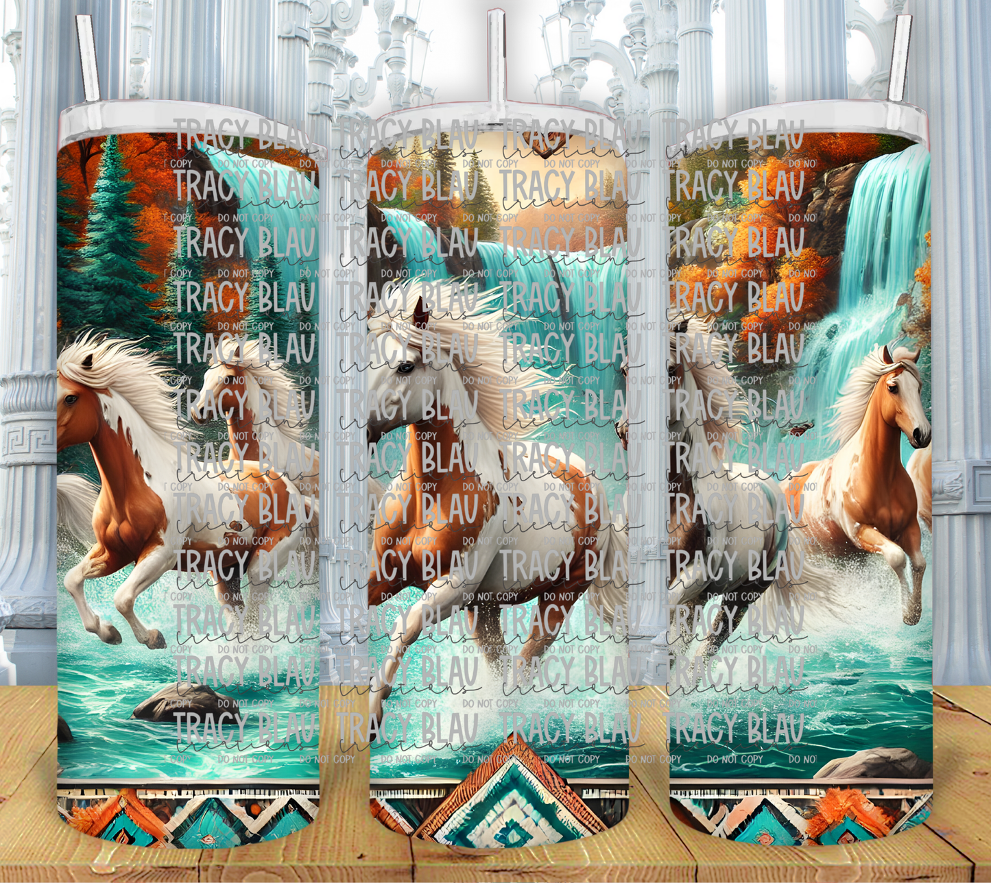 FLORAL HORSE WESTERN 0368