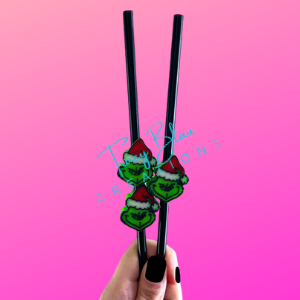 3D STRAW TOPPER: GREEN GUY