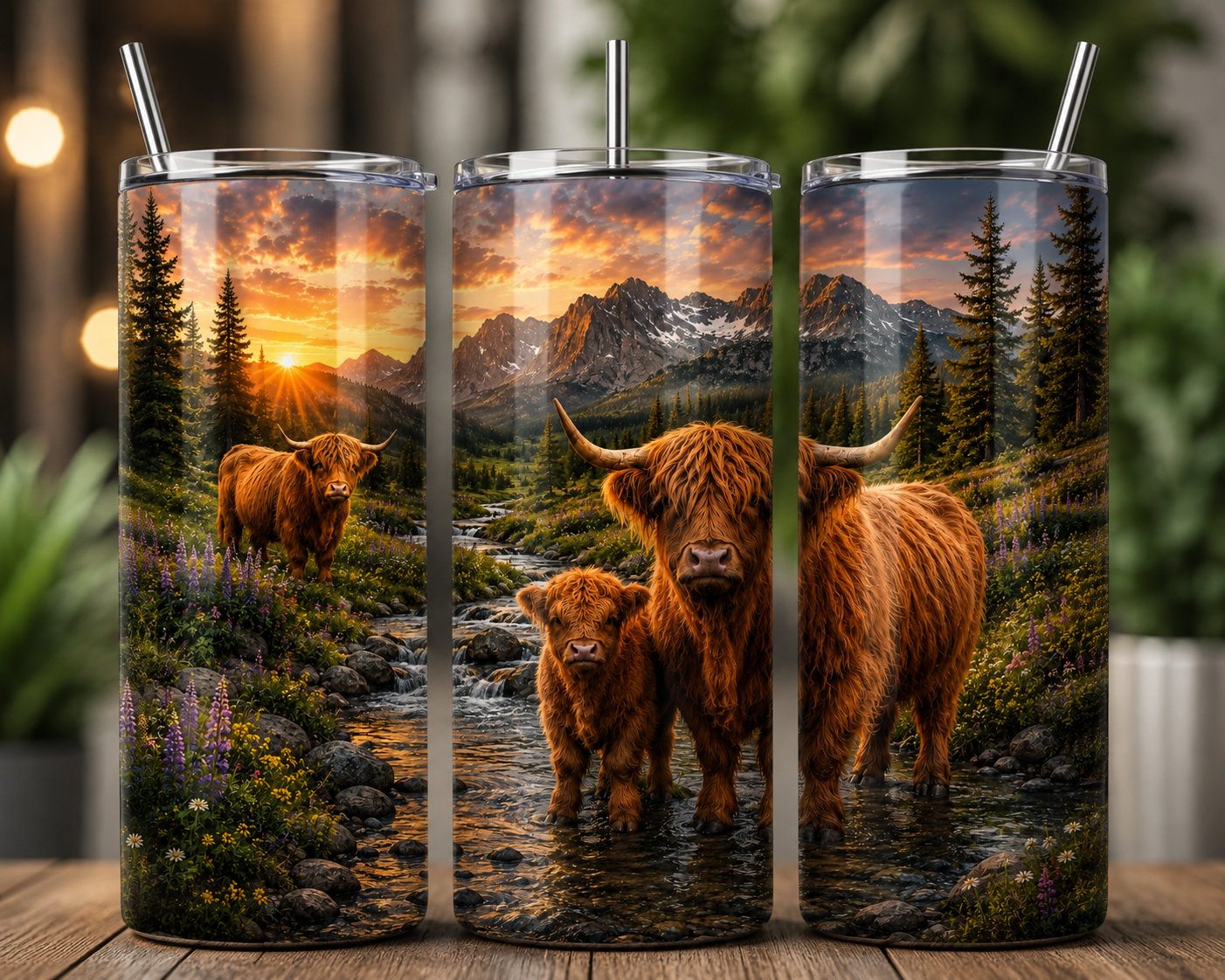 HIGHLAND CATTLE SUNSET