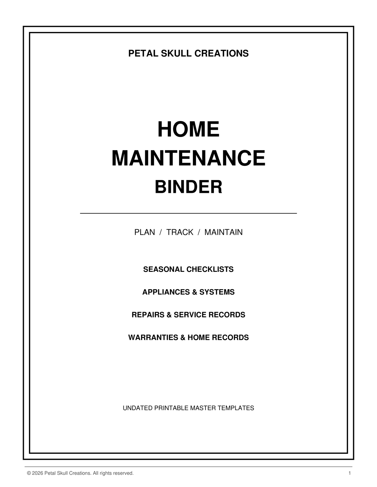 HOME MAINTENANCE