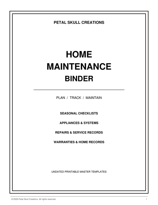 HOME MAINTENANCE