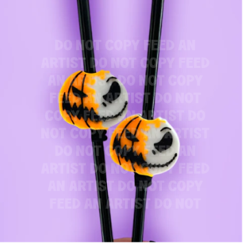 STRAW TOPPER: PUMPKIN KING