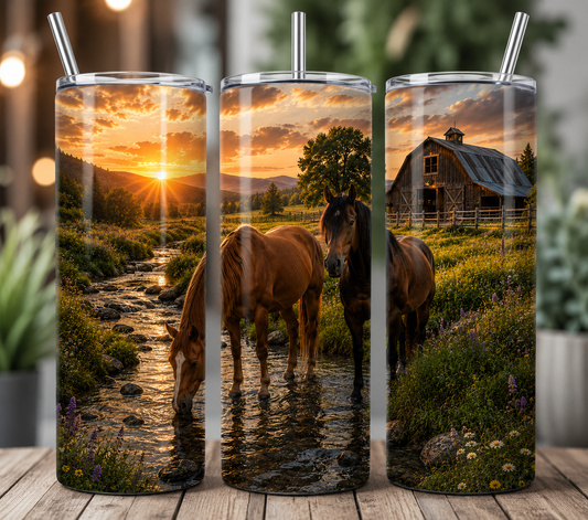 SUNSET MEADOW HORSE
