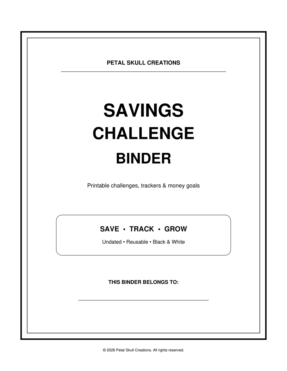 Savings Challenge