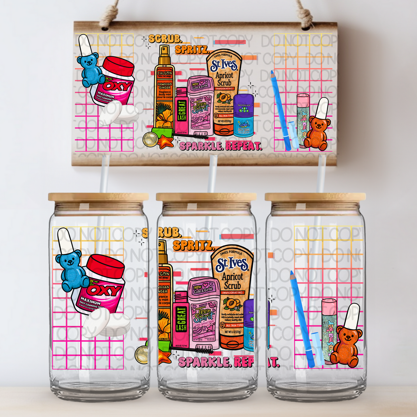 SCRUB SPRITZ SPARKLE REPEAT